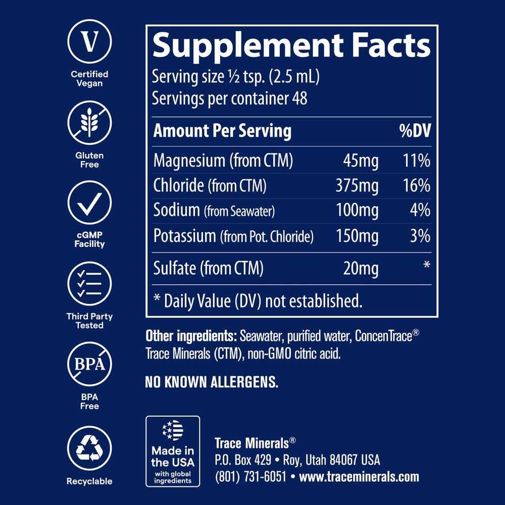 Trace Minerals Endure Electrolyte Drops, 4 oz, Sugar Free Hydration — Amazon image 3