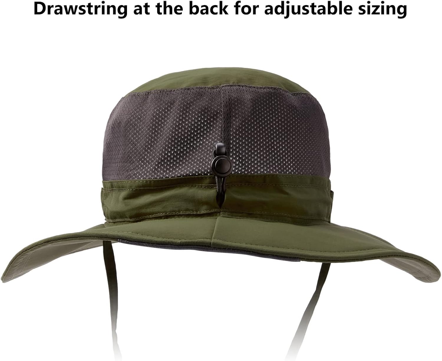 BASSDASH UPF 50+ Sun Fishing Hat Water Resistant with Detachable Neck Flap - Image 3