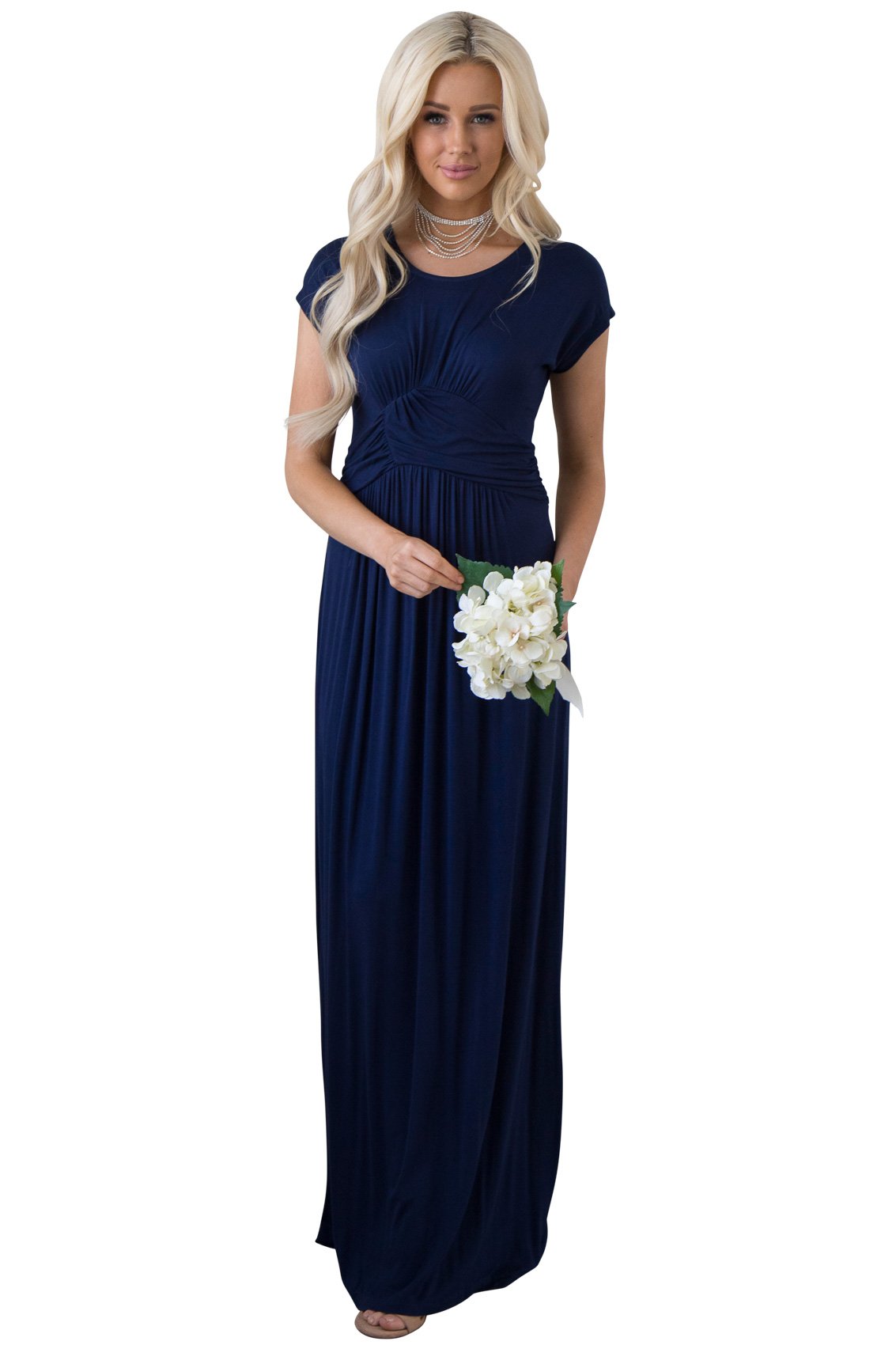 Athena Modest Maxi Dress In Navy Blue | Desertcart Cameroon