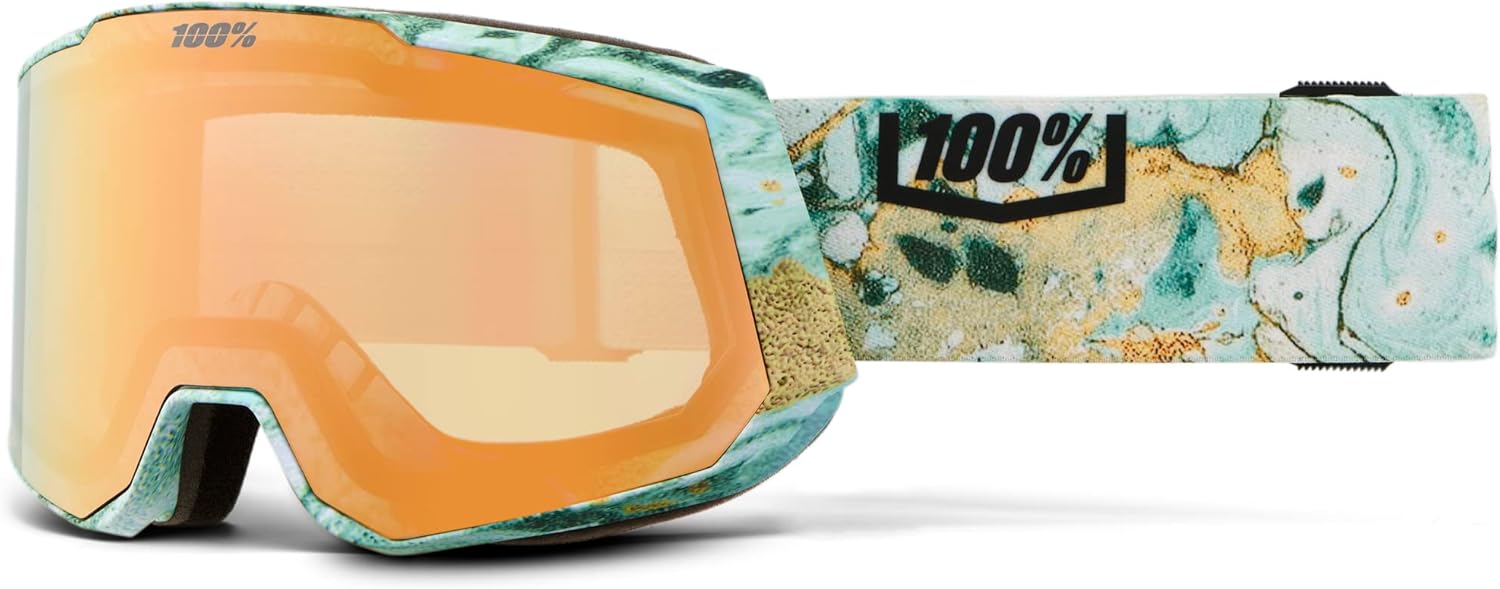 100% ARMEGA Premium Protective Sport Goggles with Ultra HD Lens & Nose Guard (Nuketown - Clear Lens)