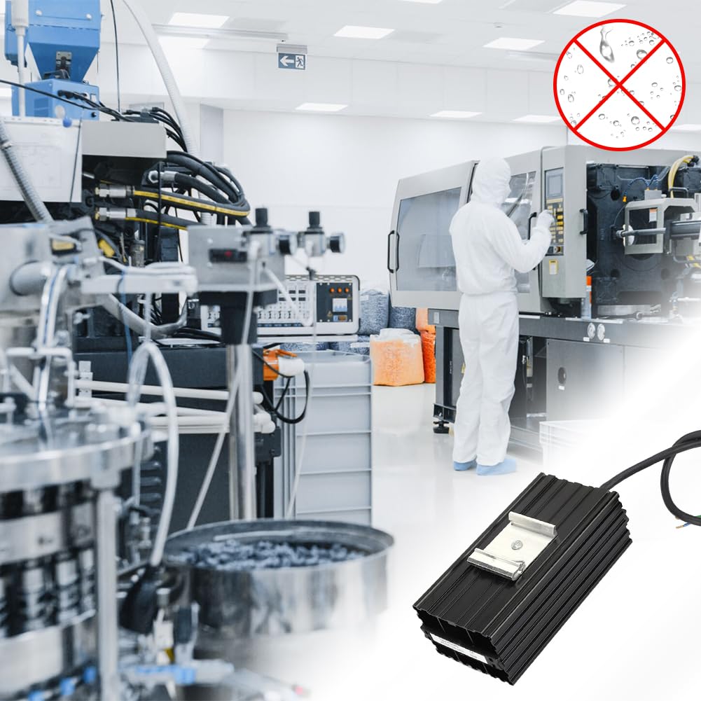 PTC Heizelement Schaltschrankheizung, HG040 75W 120-240V Aluminium Konstante Temperatur Luftheizung Cabinet Thermostatheizung Heizelementheizung Heizelemente Elektrische Heizung Industrieanlagen
