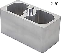 Vista 7 de Bloque de bajada de resorte de hoja de aluminio de 1 pulgada – Universal, versátil para ajuste de altura de manejo, 2.5 pulgadas de ancho x 5