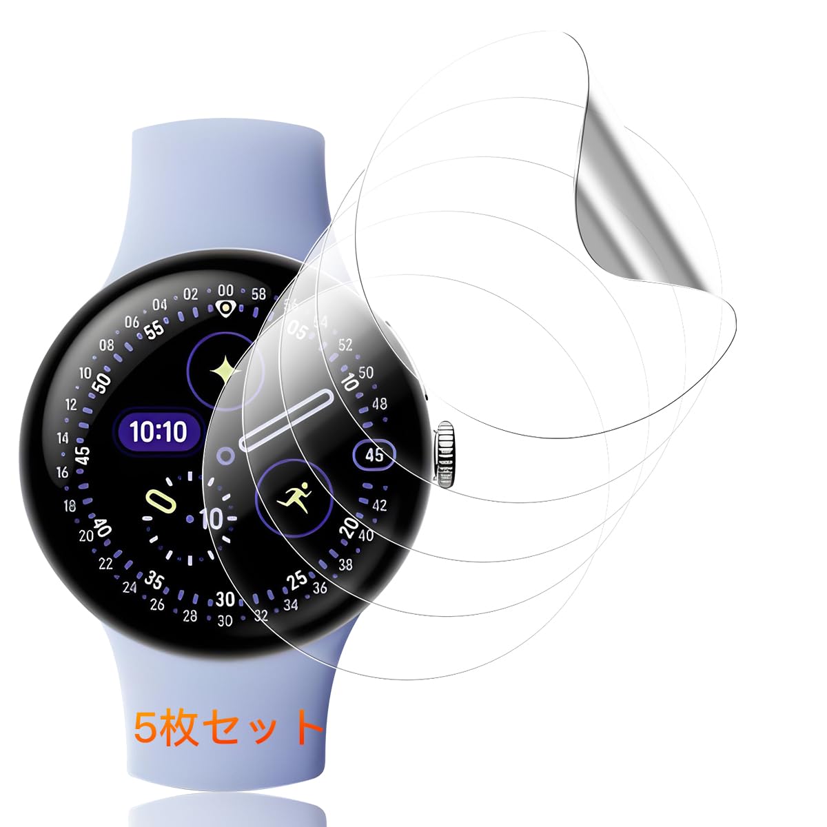 Amazon | 【5枚セット】 用 Google Pixel Watch 4 45mm 保護フィルム