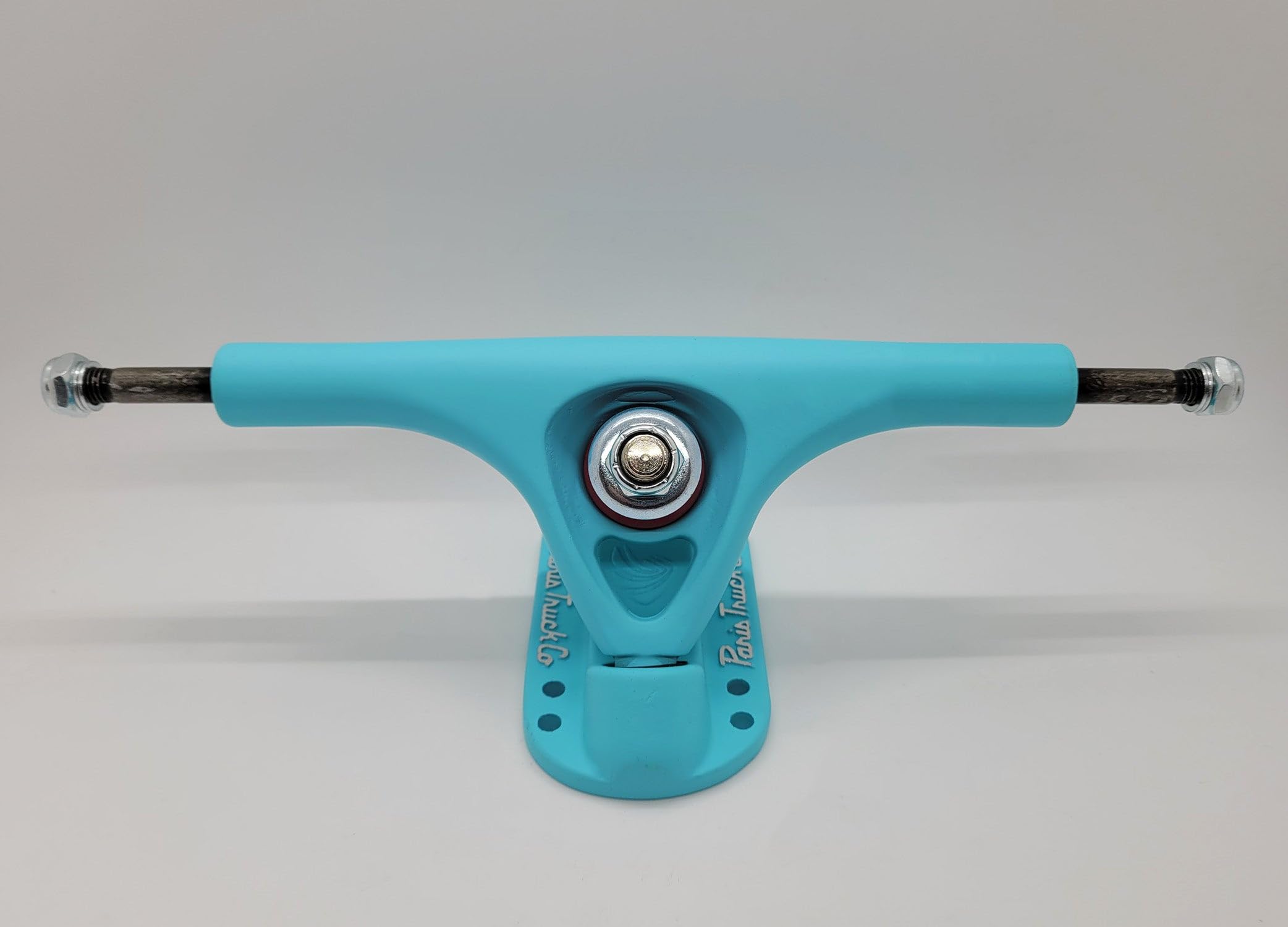 GHOST BOARDS Paris: Longboard Trucks, 180mm/50 Degree, Set of (2) Trucks. These Long Board Trucks Fit All longboards. Great Riding Experience and Longboard Dancing, or Down Hill (Paris Blue)