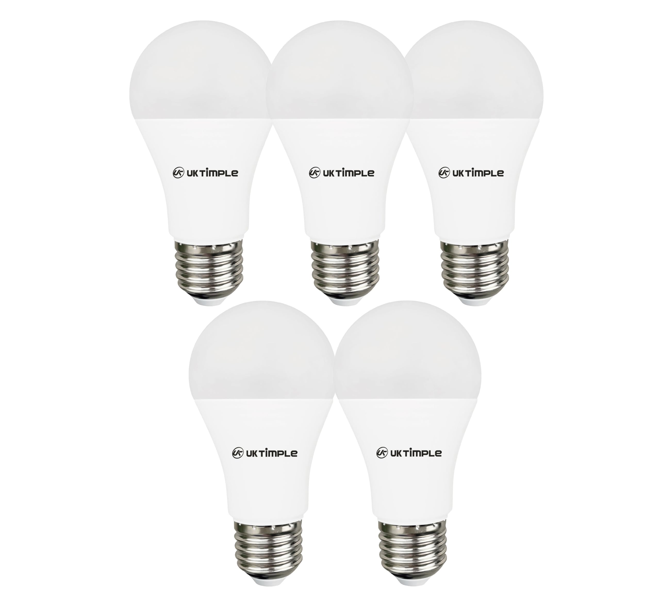 Uk Timple 13W E27 LED Light Bulbs Daylight 6500K, 130W Equivalent, 1400 Lumens, Edison Screw ES Base, Energy Saving A60 Lamp, Instant On, 25,000 Hour Lifespan, Multipack โ image 1
