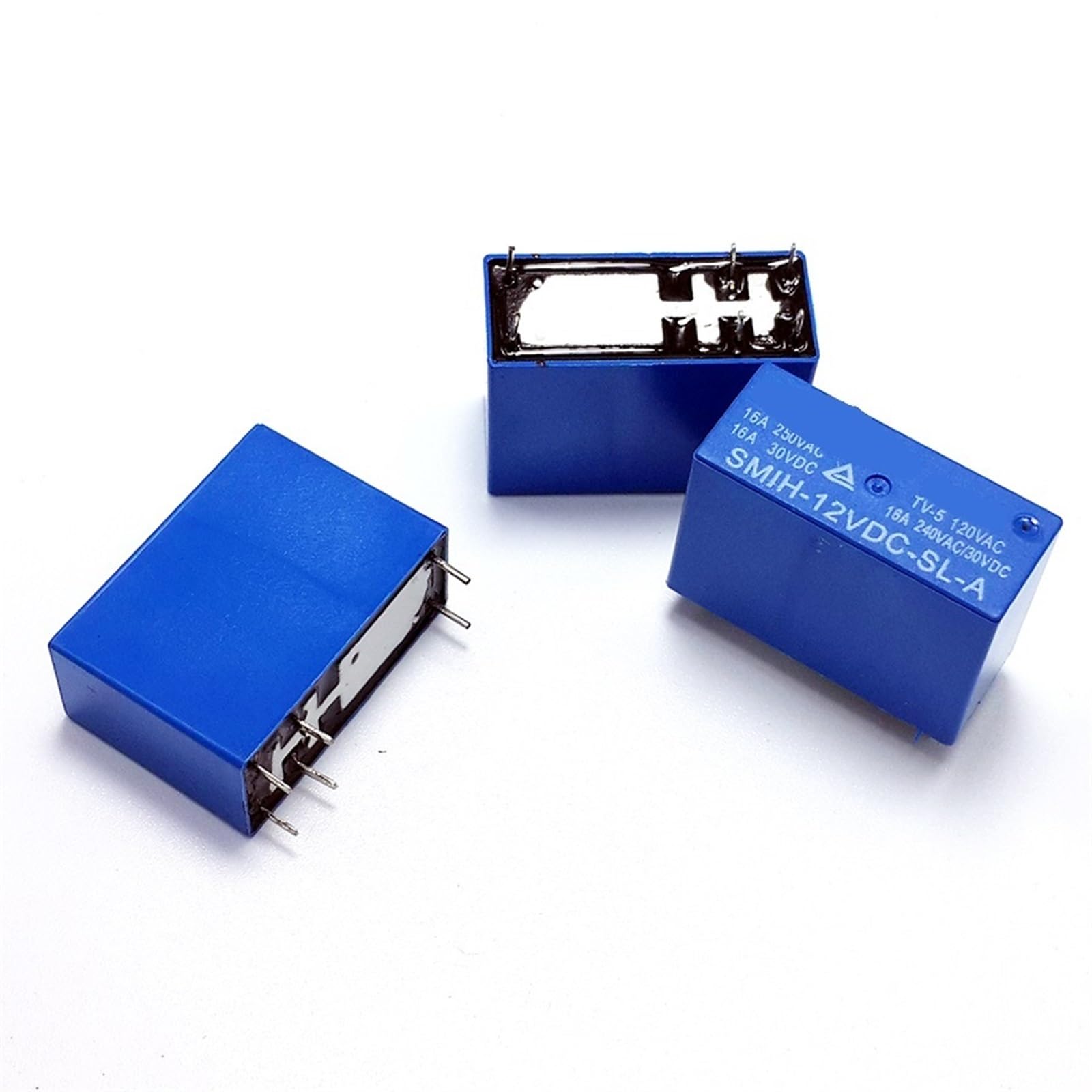 Relé sellado 5V DC 16A de 6 pines interruptor electromecánico 1NO de alta corriente 3