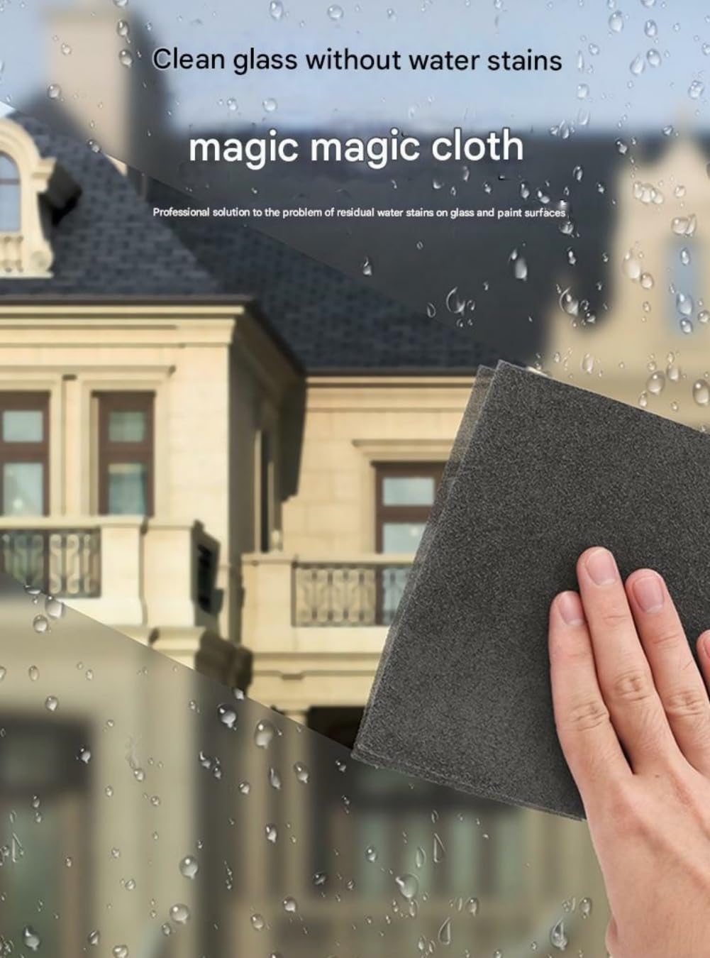 Gradientiscolor gruba magiczna ściereczka do czyszczenia, ściereczka do czyszczenia z mikrofibry, bez smug, włókno do wycierania szkła (30 cm, 50 szt., jeden rozmiar)