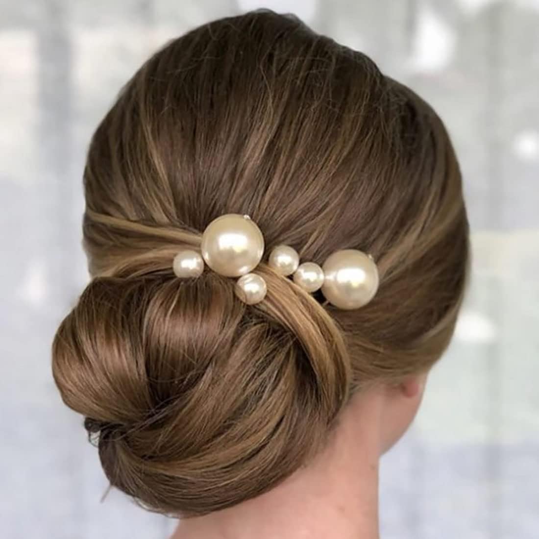 Cubahop 18pcs Wedding Pearl Hair Pins Set U Shaped Hair Clips Hair Style Prom Party Jewelry Boho Vintage Hair Piece for Brides Bridesmaids (Silver) - Image 4