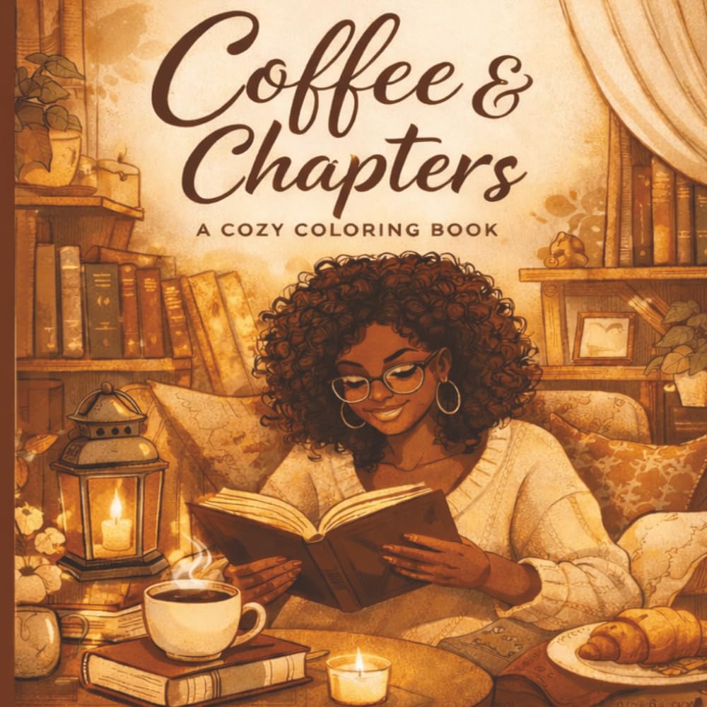 Cozy Coffee & Chapters: A Relaxing Coloring Book for Book Lovers
