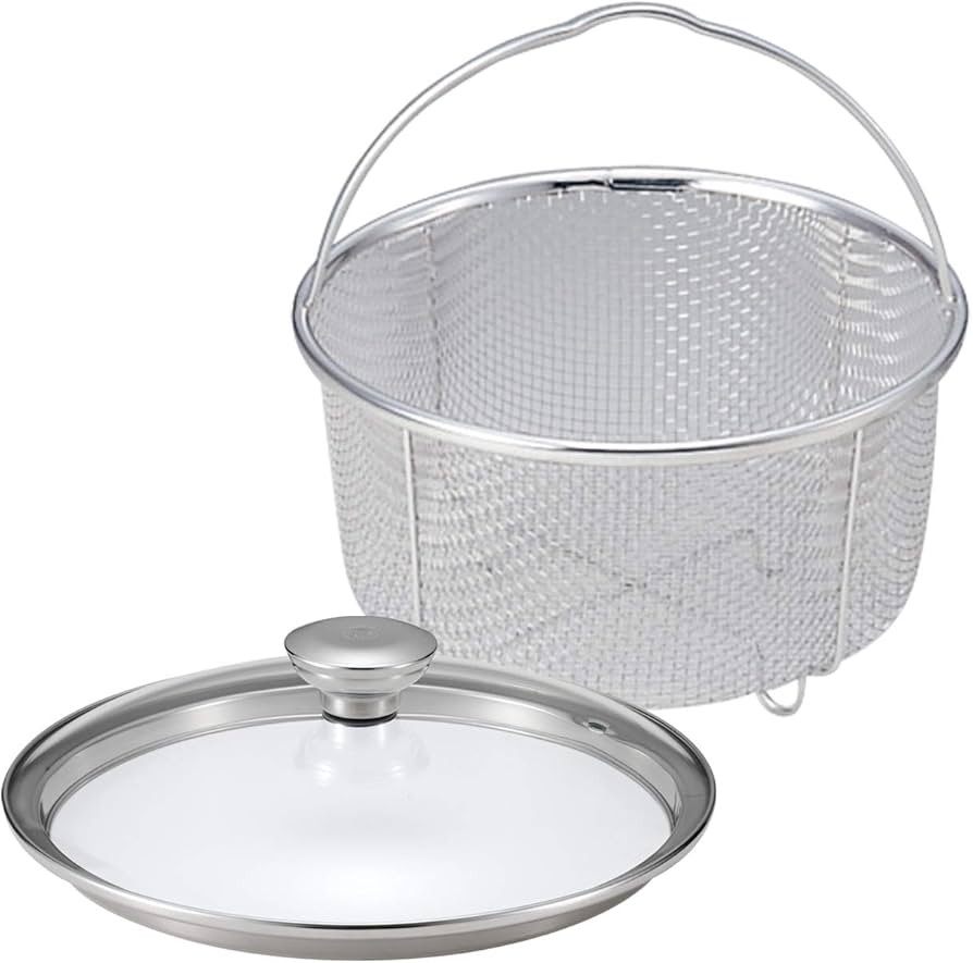 Amazon | アサヒ軽金属 アクセサリ「蒸し器・ガラス蓋セット（ゼロ活力