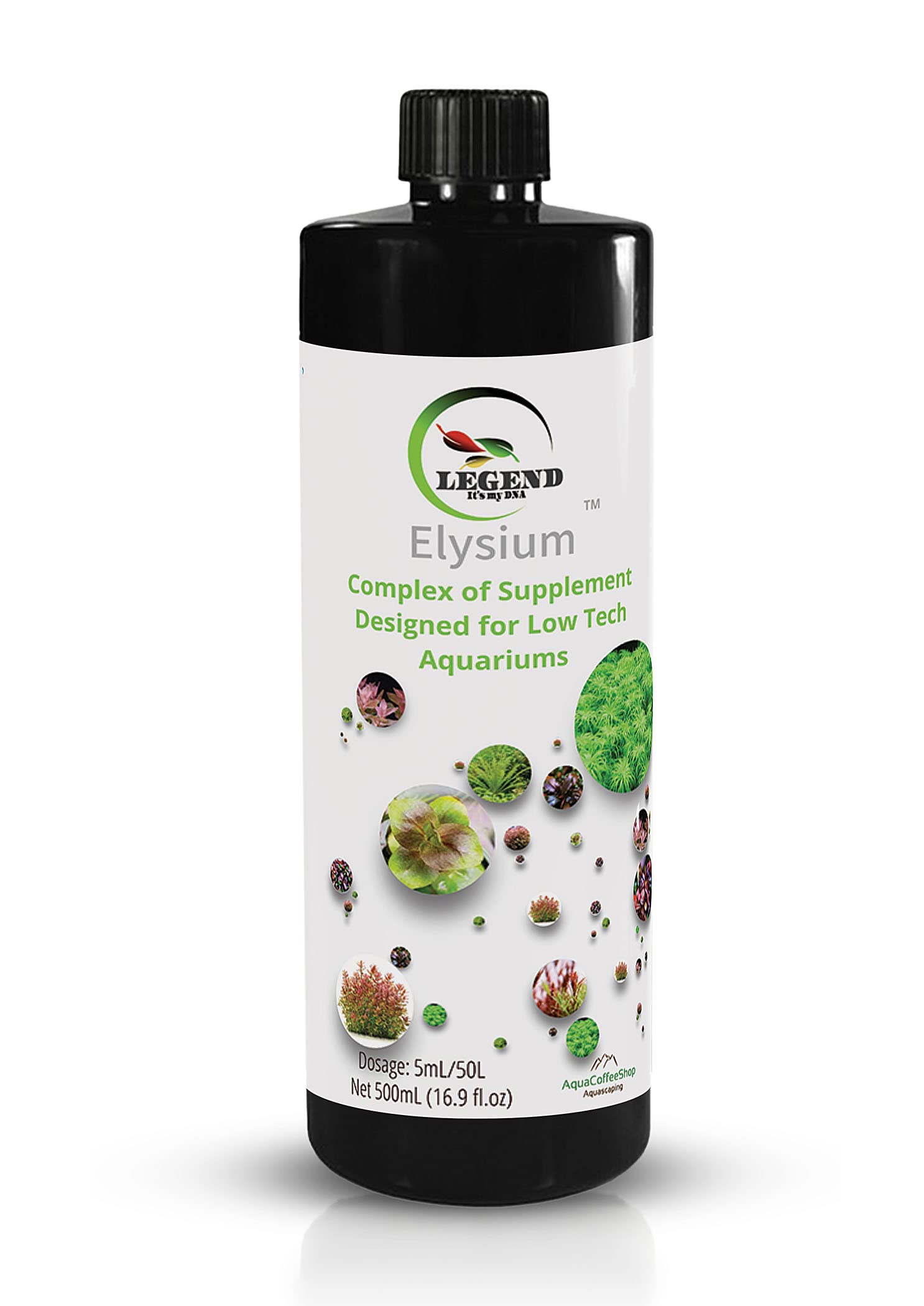 Legend Elysium Aquarium-Dünger, nitrat- und phosphatfrei, Low Tech, 1000 ml, 250 ml, 5000 ml