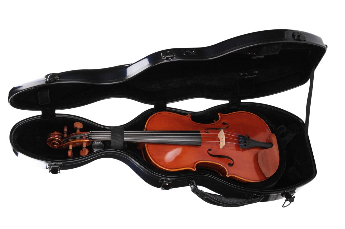 Custodia per violino Fiberglass Ultra Light 4/4 blu marino M-Case