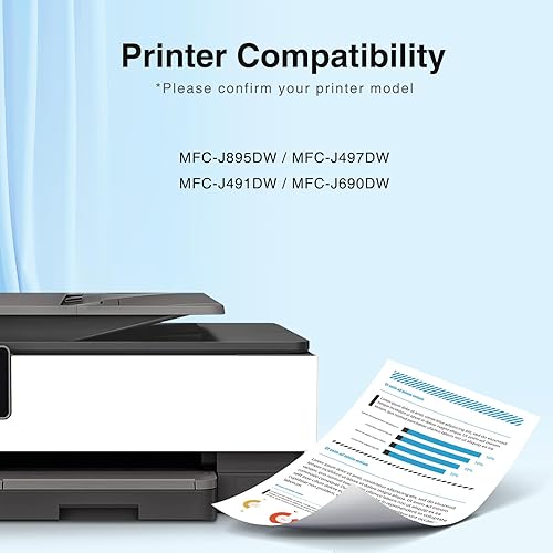 Miniatura 9 de str ink LC3013 - Cartuchos de tinta de repuesto para Brother LC3013 LC3011 compatible con impresora Brother MFC-J497DW MFC-J491DW MFC-J690DW