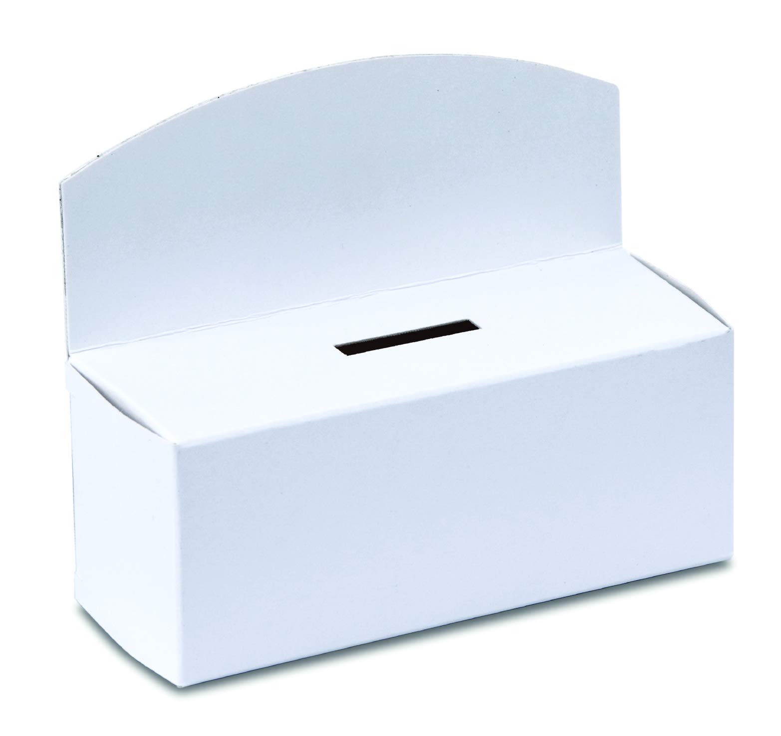 White Cardboard Charity Collection/Money Box (Pack of 50)