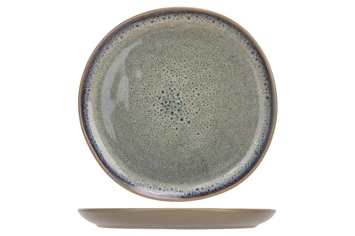 Cosy & Trendy Zestaw zastawy stołowej Onna Sand Green - 18 sztuk / 6 osób - 6 talerzy obiadowych, 6 talerzy bocznych i 6 misek do makaronu