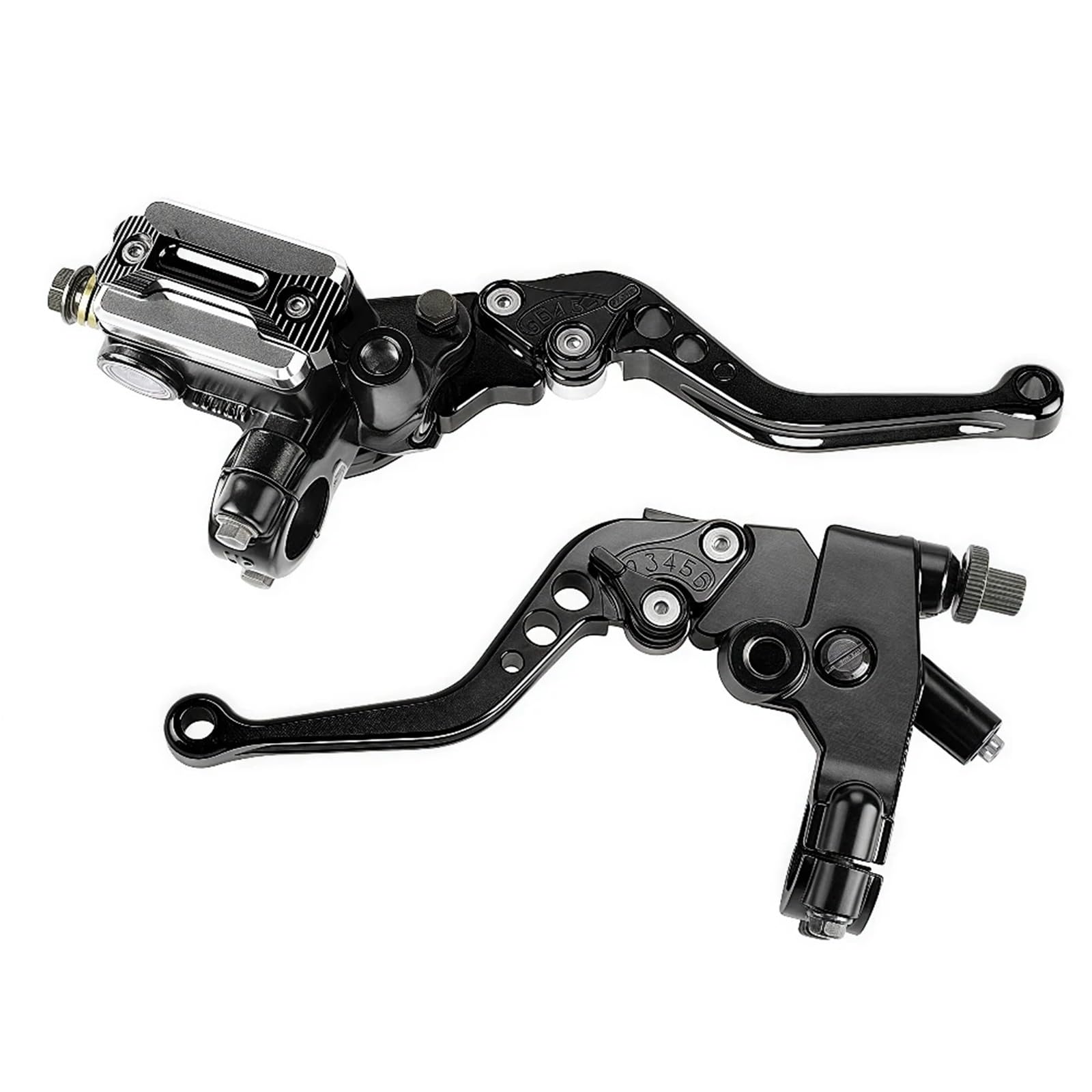 Hsyduhae Black Motorbike Brake Levers Fit For Honda For Yamaha Universal Motorcycle Brake Master Cylinder 22Mm Hydraulic Clutch Lever Adjustment Handle(Black)