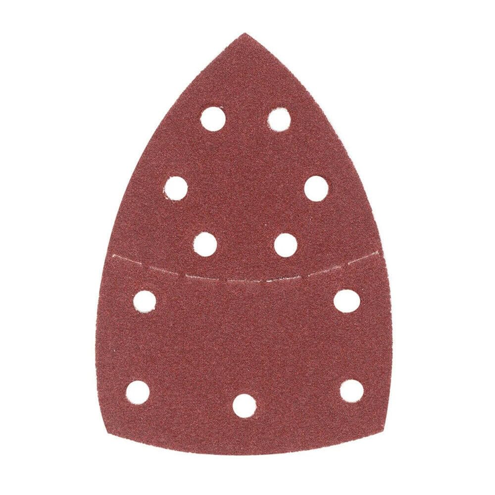 Lot de 40 Feuilles de Papier de Verre triangulaires abrasives, Grain Mixte, pour Une élimination Rapide ou Un écaillage Grossier, 152 x 105 mm