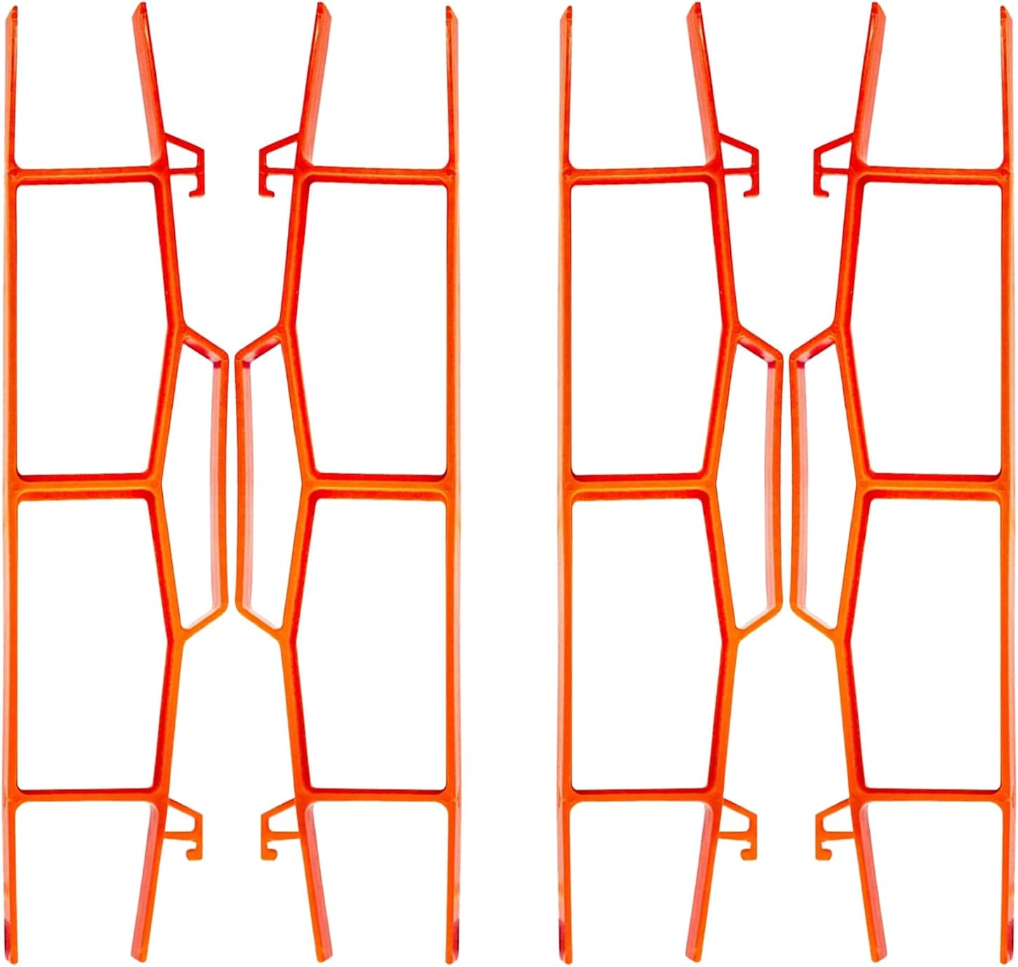 17.5" Plastic Cord Wrap Organizer – 4 Pack Orange Cable Organizer with Handle for Extension Cords, Ropes & Hoses