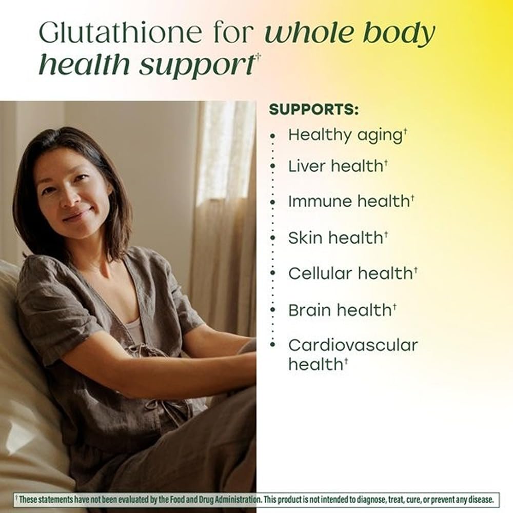 Amazon.com: MegaFood High Absorption Liposomal Glutathione Supplement -  Liver Detox & Powerful Antioxidant Support for Immune, Skin, Brain, and  Cellular Health - Gluten Free, Vegan