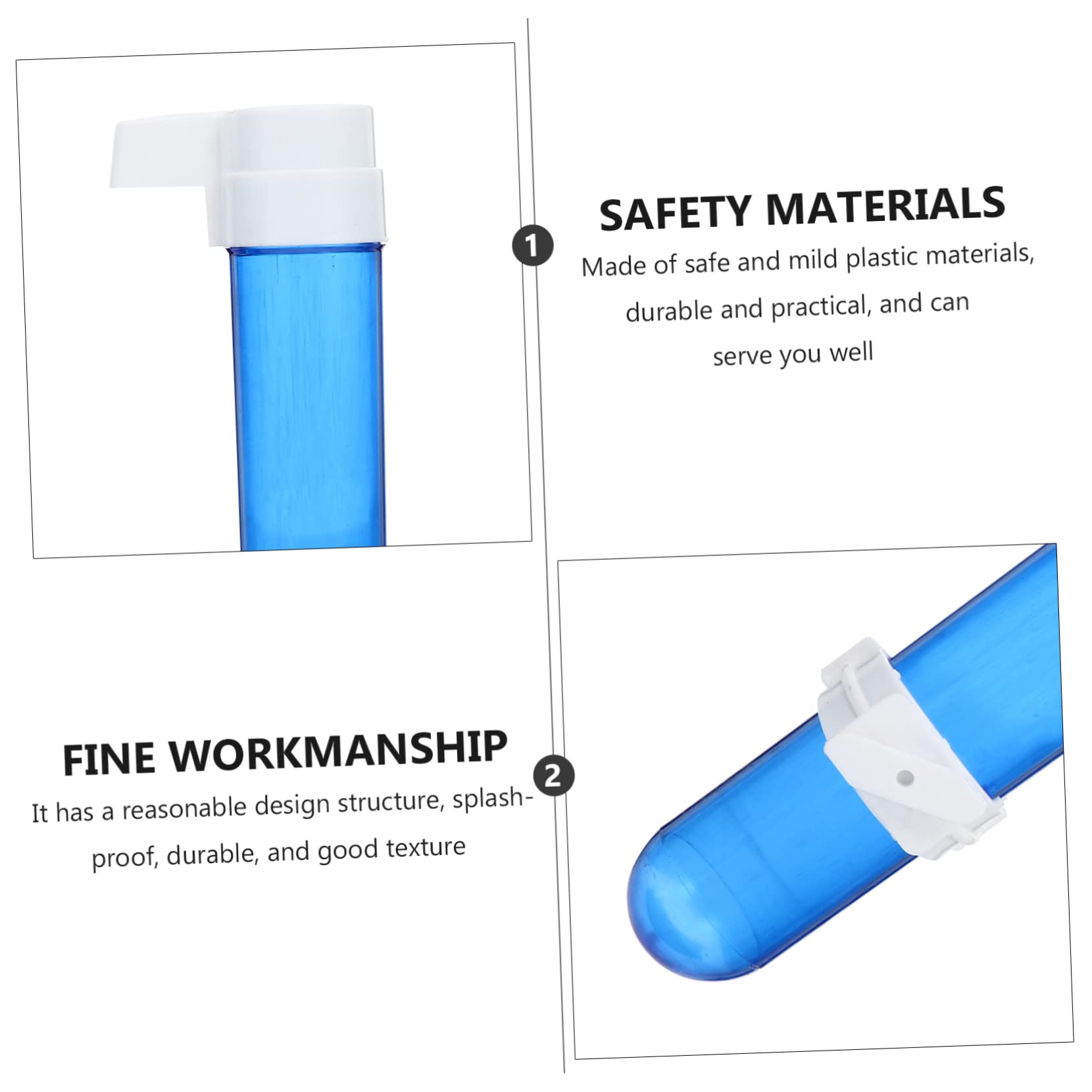 12pezzi Distributore Automatico Per Uccelli Bevitore Plastica Per Pappagalli Bottiglia Per Alimentazione Con Design Antigoccia e Struttura Resistente Accessori Per Animali