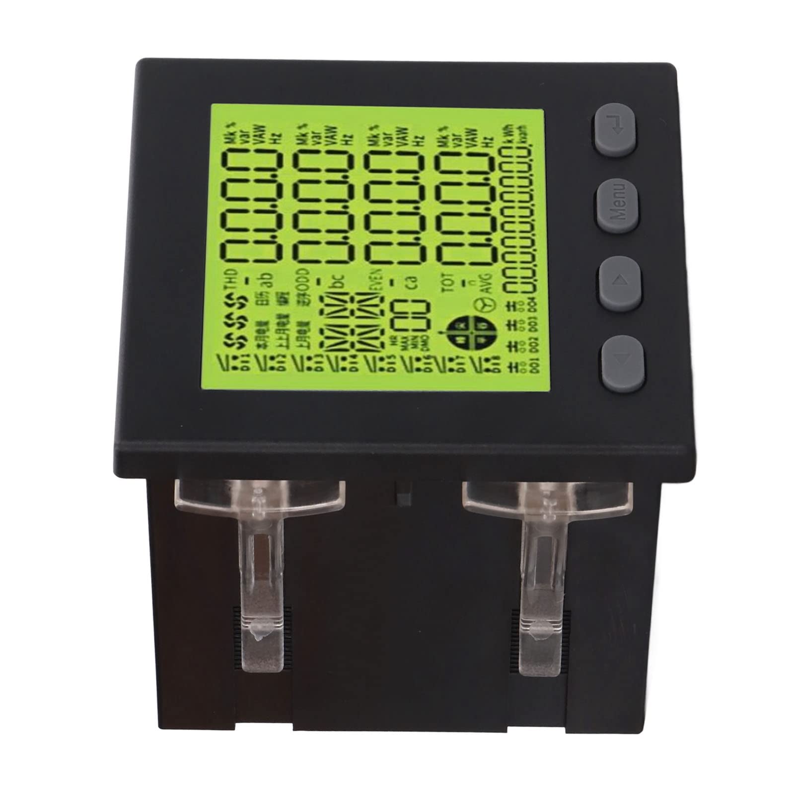 Hyuduo 3-fazowy Miernik Mocy 3-fazowy Licznik Energii Wielofunkcyjny Monitor Zużycia Energii Elektrycznej z komunikacją Obudowa ABS Zmniejszająca palność dla Automatyki Podstacji