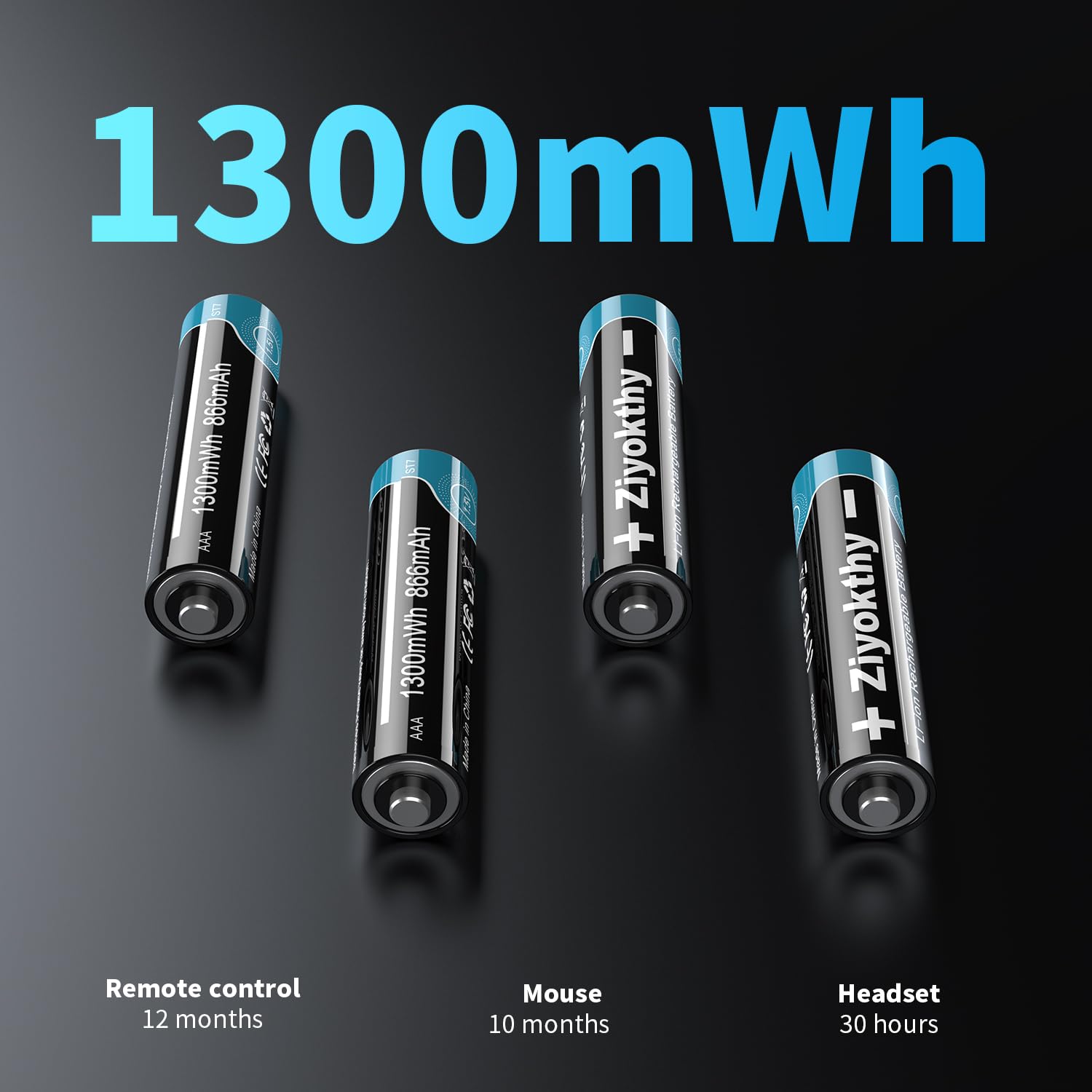 AAA - T！！ Coast ZITHION-X ZXAAA USB-C Rechargeable Batteries – COAST