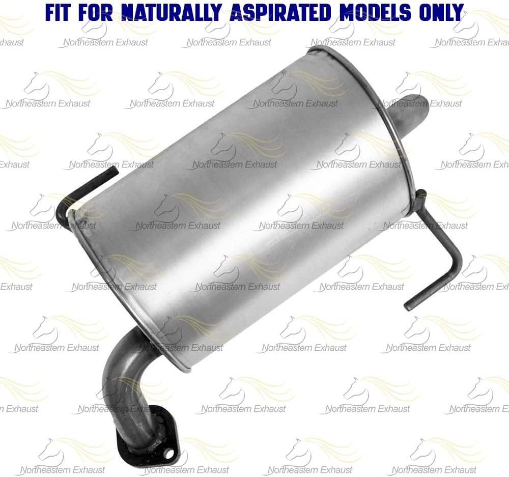 Exhaust Resonator Pipe Driver and Passenger Side Muffler Compatible for 2005 Subaru Outback 2.5L | Stainless Steel | Northeastern Exhaust | Free Gaskets, Clamp & Bolt Kit | Automotive Replacement Part