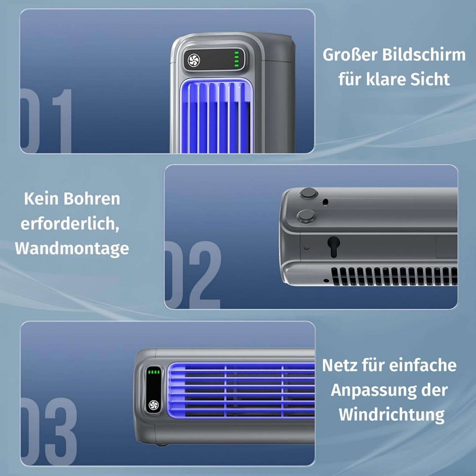 Solyball Cooling Ace Ursprünglich,Tragbare Mini-Klimaanlag | Flügelloser mobiler Luftkühler,wiederaufladbarer leiser Ventilator,für Büro,Küche und Wohnmobil