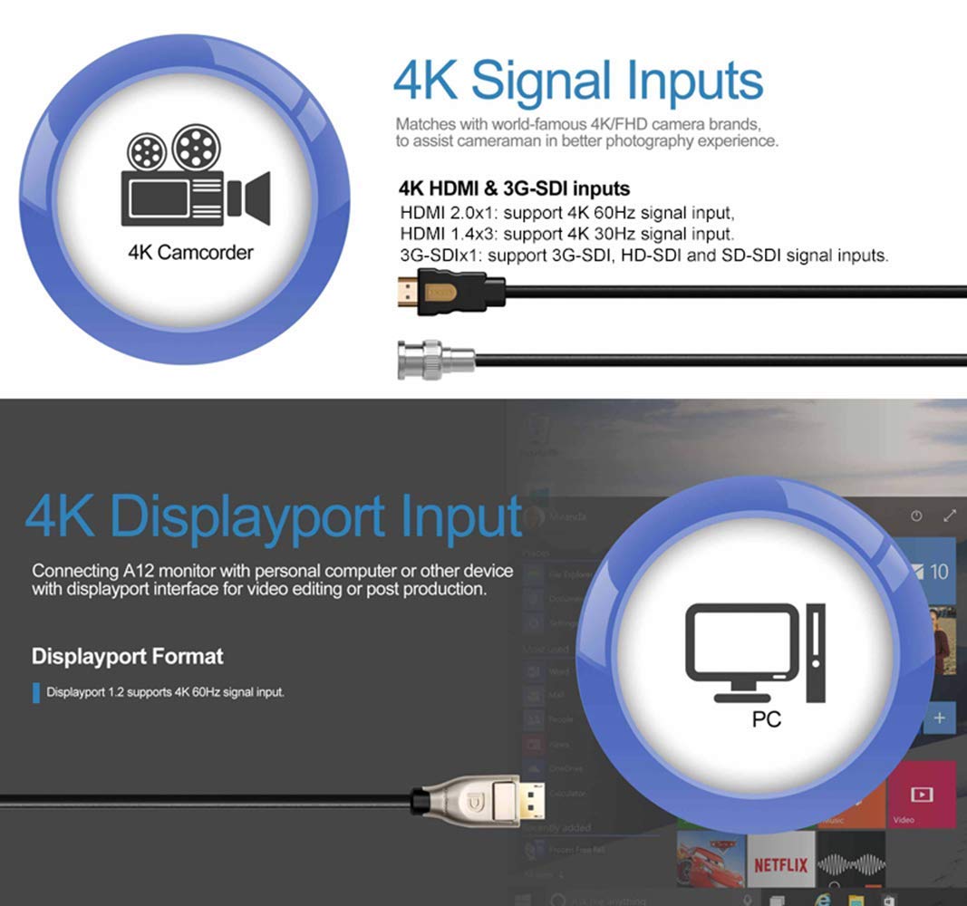 4Kモニター　12.5インチ Amazon.co.jp: LILLIPUT 12.5インチ 4K HDカメラフィールド