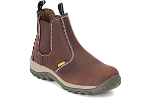DEWALT Level Men's Slip-On Steel Safety Toe Leather Work Boots