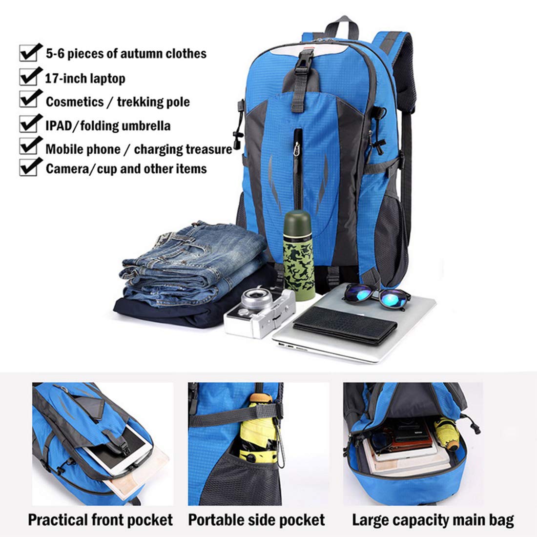 Plecak turystyczny 40L Plecak trekkingowy Plecak turystyczny Outdoor Sport Torba alpinistyczna Rozrywka Camping Travel Plecak wspinaczkowy