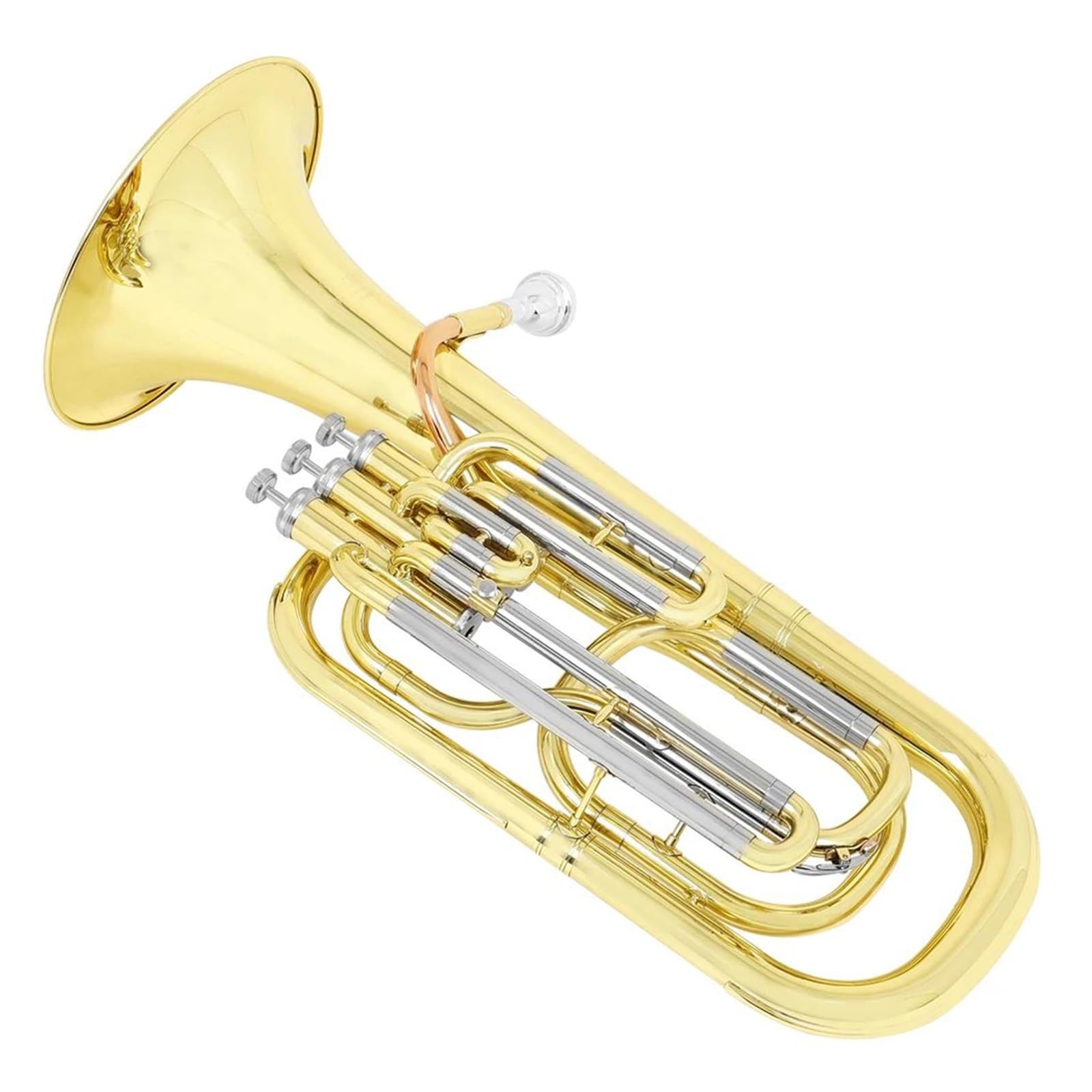 Eufonium Instrumenty Muzyczne Bb Euphonium 3 Klawisze Pionowe Barytonowe Z Rękawiczkami Tkaniny Mosiężnej Profesjonalne Instrumenty Muzyczne
