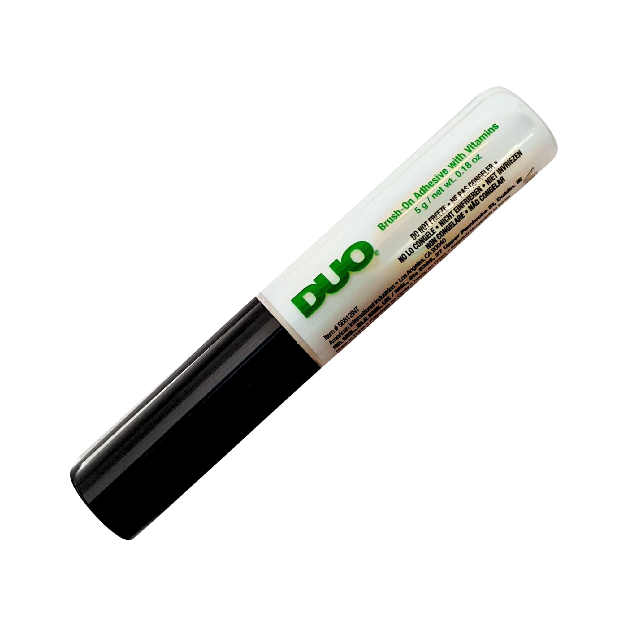Colla DUO resistente all'acqua per ciglia e sopracciglia, inodore, vegana (1 Duo green)