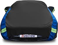 Vista 13 de Avecrew para Jeep Wrangler Funda Impermeable de 2 Puertas, Todo Clima para Coche, Funda de Lluvia para Automóviles, Cubierta Completa