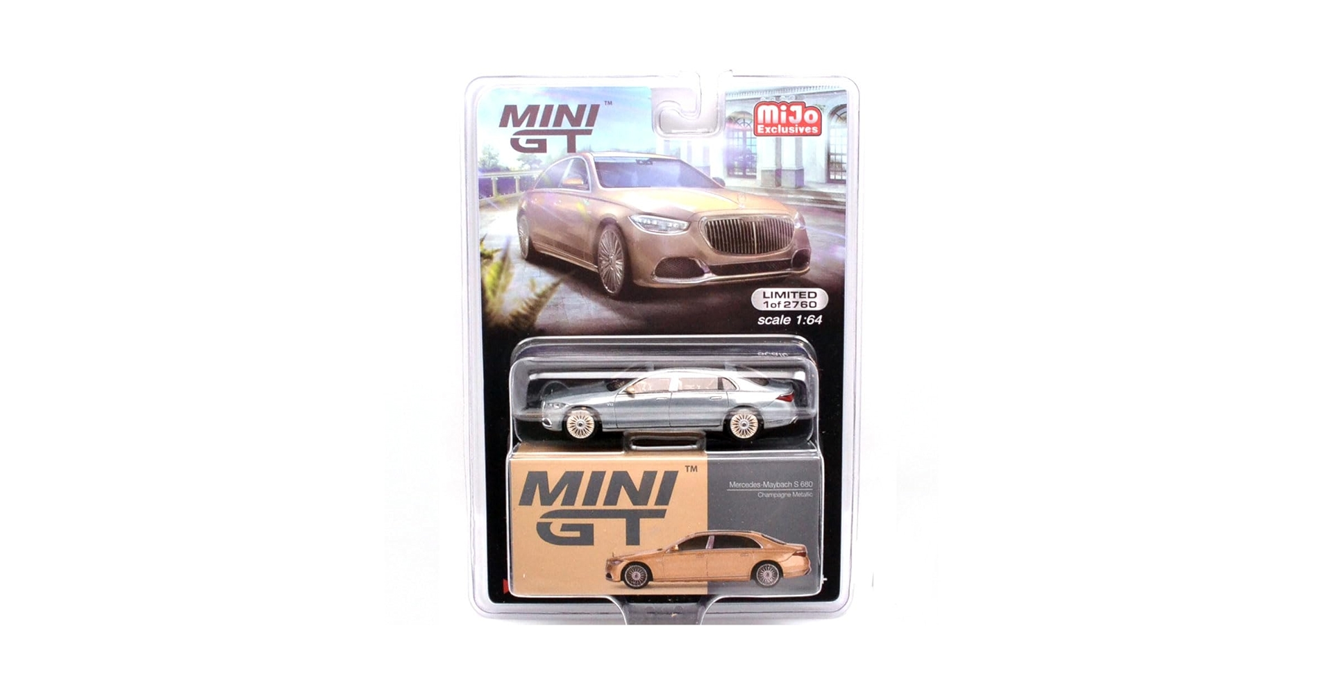 MINI GT メルセデス マイバッハ S680 チェイスカー MINI GT 1/64 (ダイキャスト製) メルセデス マイバッハ S680