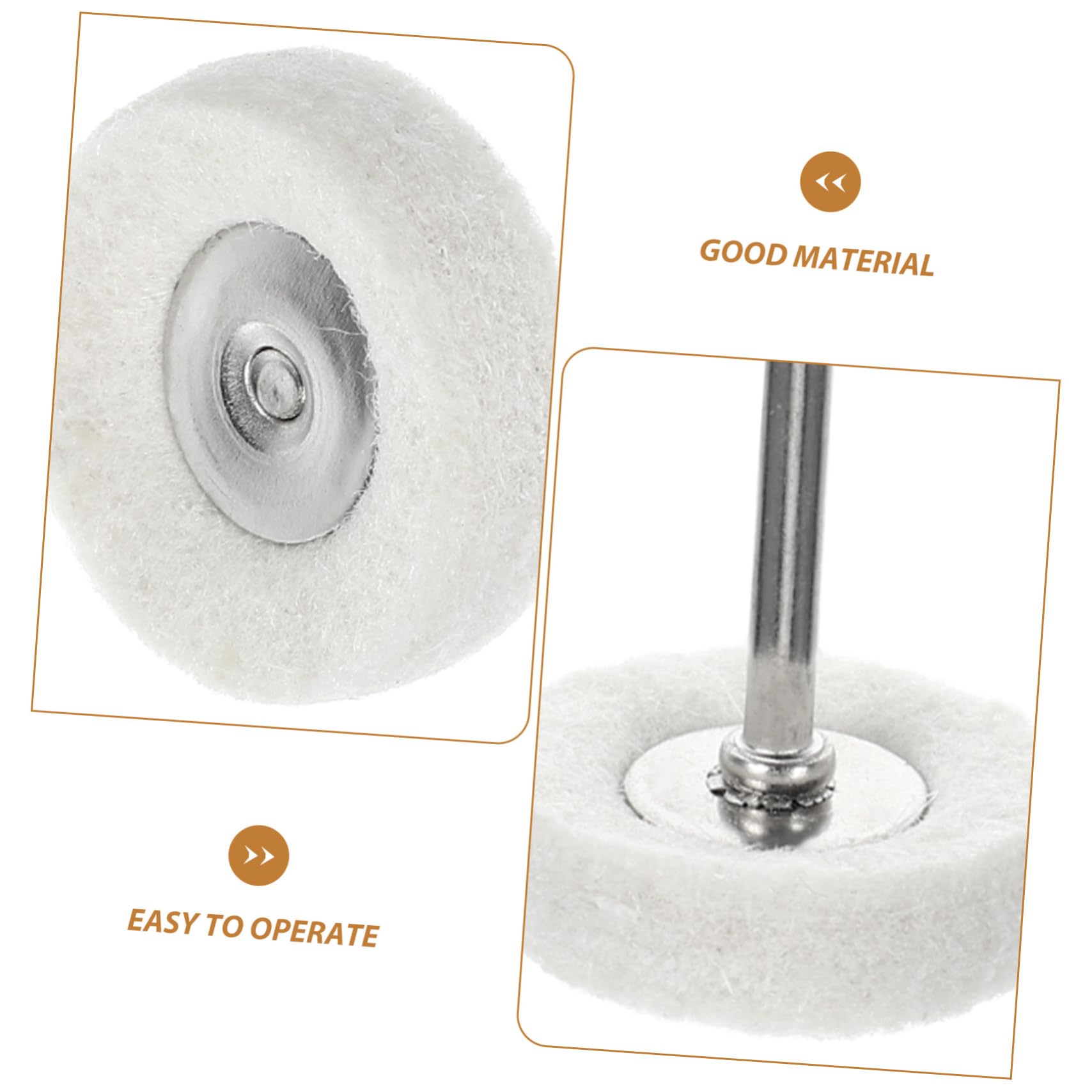 Cabilock Polishing Wheel T-Type Brush Set 10pcs Buffing and Polishing Kit for Jewelry Metal Drill Rotating Tools