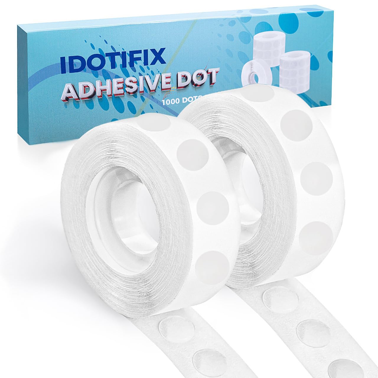 Balloon Sticky Dots Double Sided – 1000 PCS Balloon Tape for Arch, Balloon Stickers for Wall, Removable Adhesive Dots for Crafts, Party, Christmas and DIY Decorations