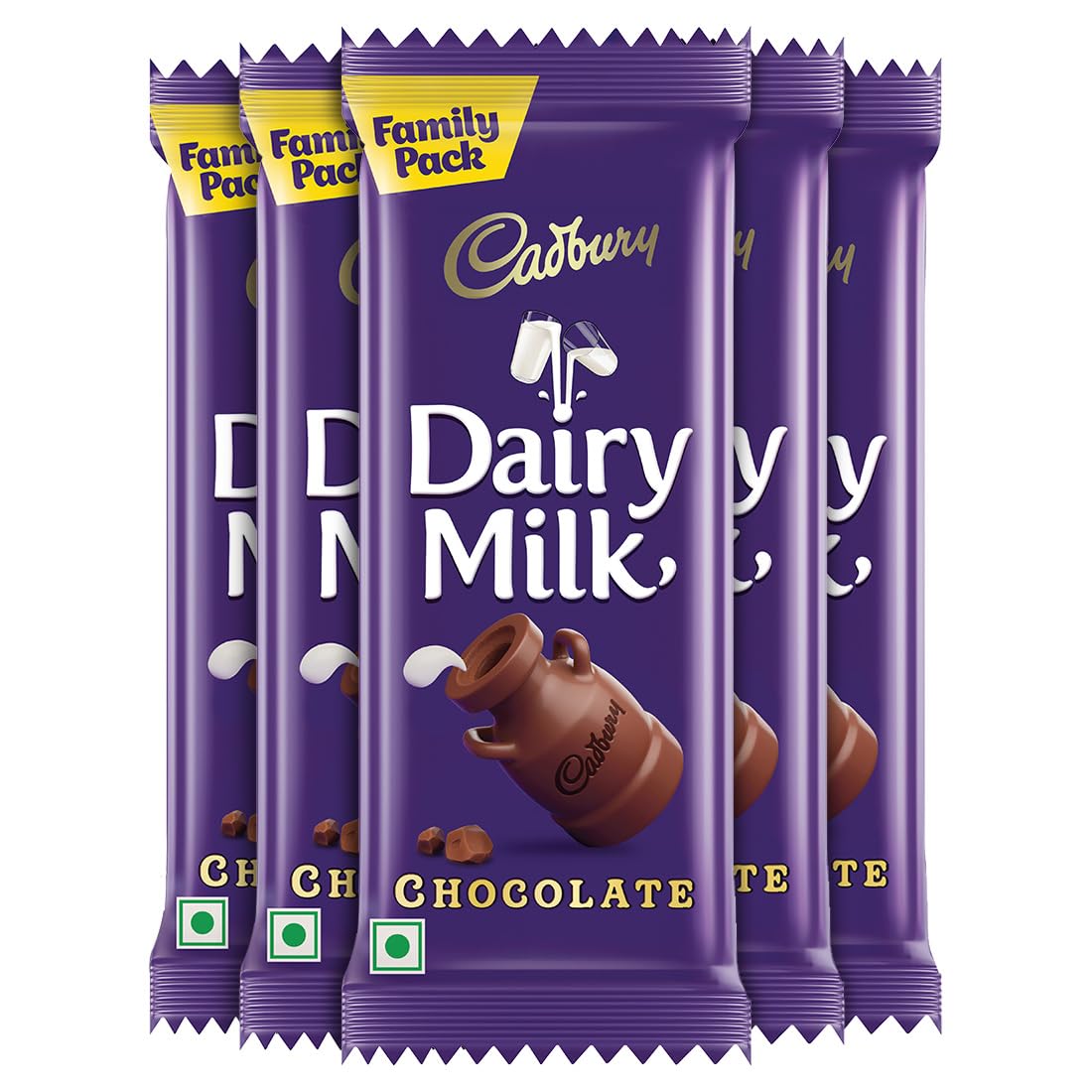 Cadbury Dairy Milk Chocolate Bar Family Pack, (Pack of 5) -134 Gm (B07DDVJY5V) Amazon Price History, Amazon Price Tracker