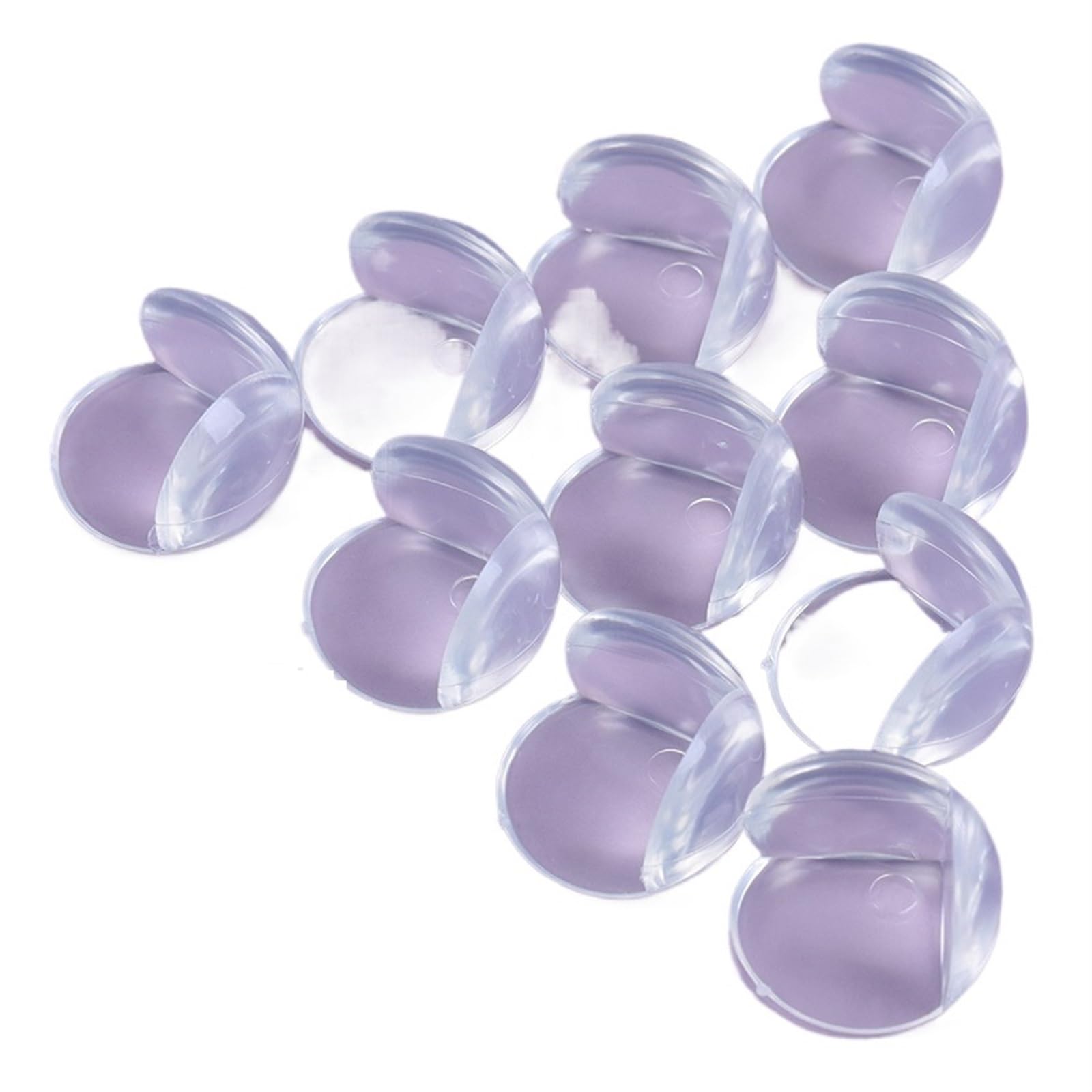 Protectores de Esquinas para mesas, Seguridad Infantil, 10 Unidades, Funda Protectora de Silicona Transparente esférica anticolisión.
