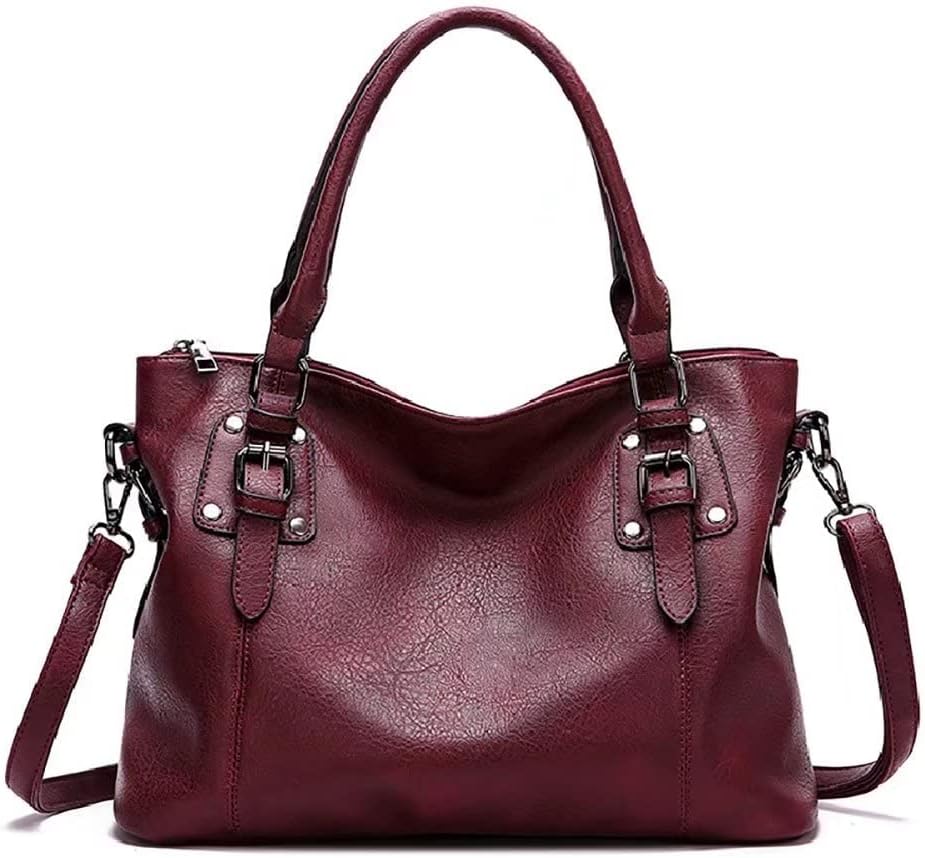 Handbags for Women Large Tote Shoulder Purses PU Leather Top Handle Crossbody Satchel Travel Work Commute Purses