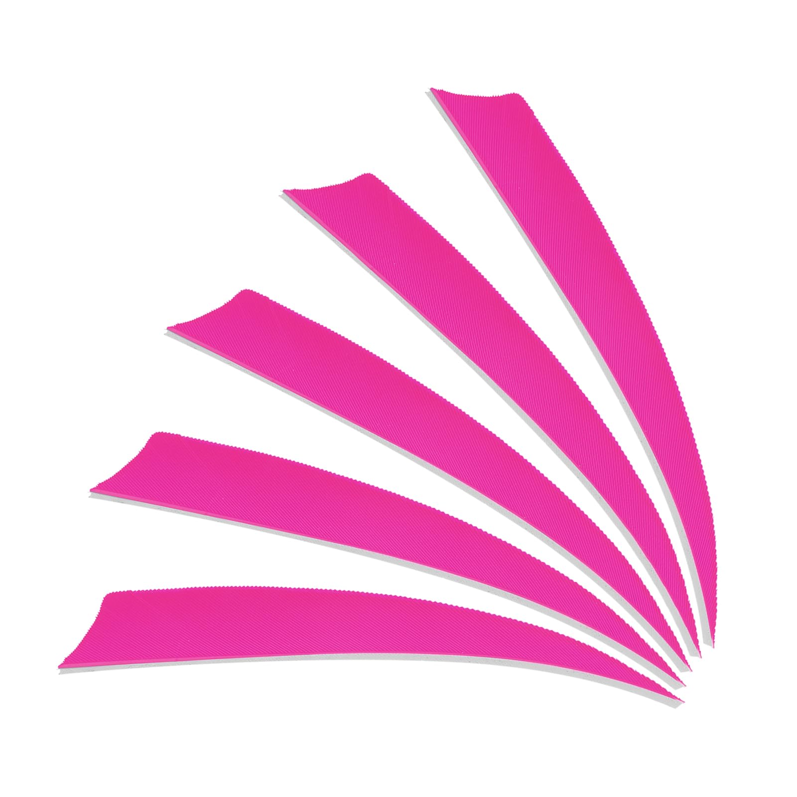 PATIKIL Arrows Vanes 4 Inch, 25 Pack Left Wing Arrow Feather Turkey Fletching Archery Accessories for DIY Target Shooting Hunting, Fuchsia