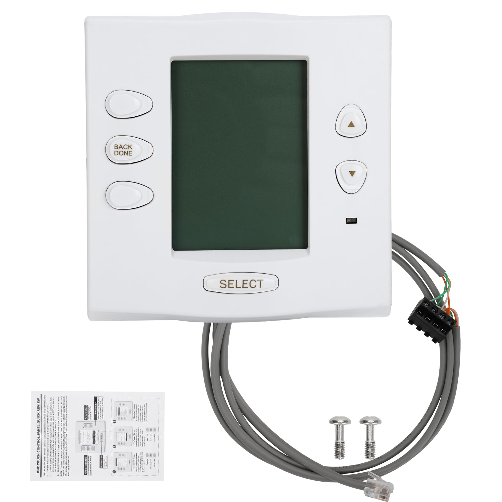 R0551800 Service Controller Replacement, Compatible with Zodiac Jandy Aqualink RS One Touch Control System, Pool & Spa Control Panel PCB with LCD, 4.5FT Cable, Connectors, Screws, User Manual