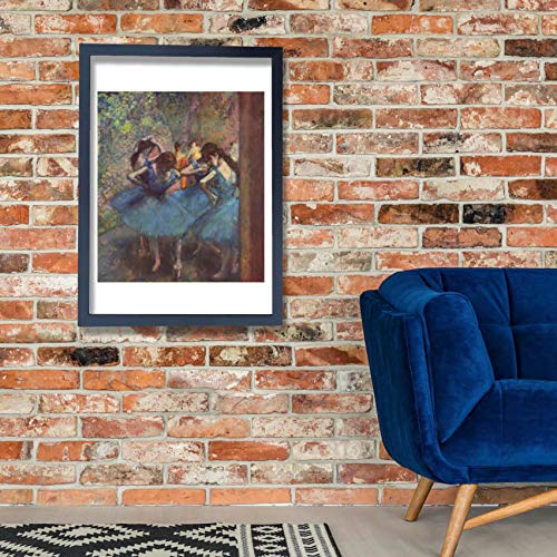 Edgar Degas Blue Dancers grand format impression d'art encadrée
