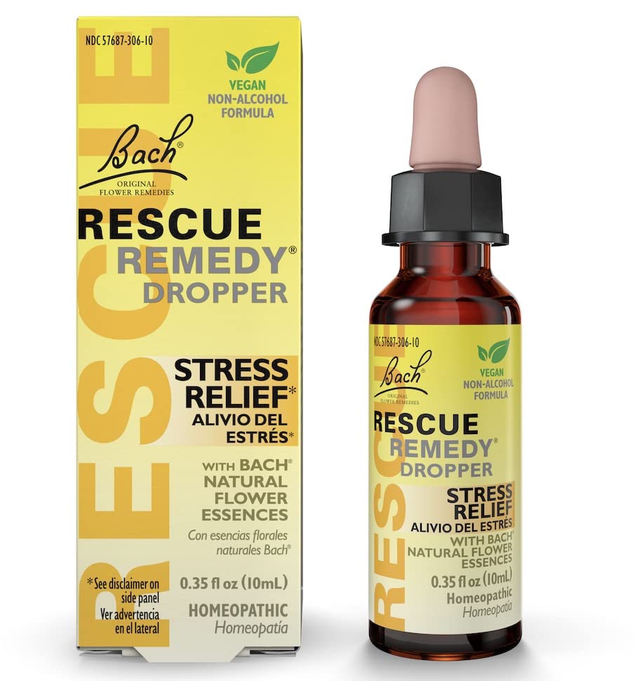 Buy Bach RESCUE Remedy Dropper 10mL, Natural Stress Relief, Homeopathic