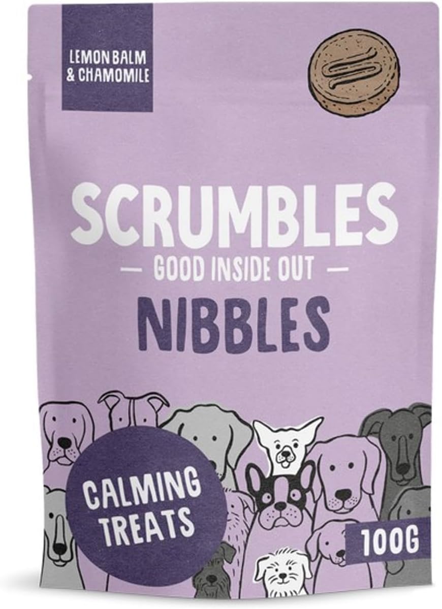 Nibbles, 100% Natural, Calming Dog Treats, Grain Free Turkey Training Treats, 100g pouch