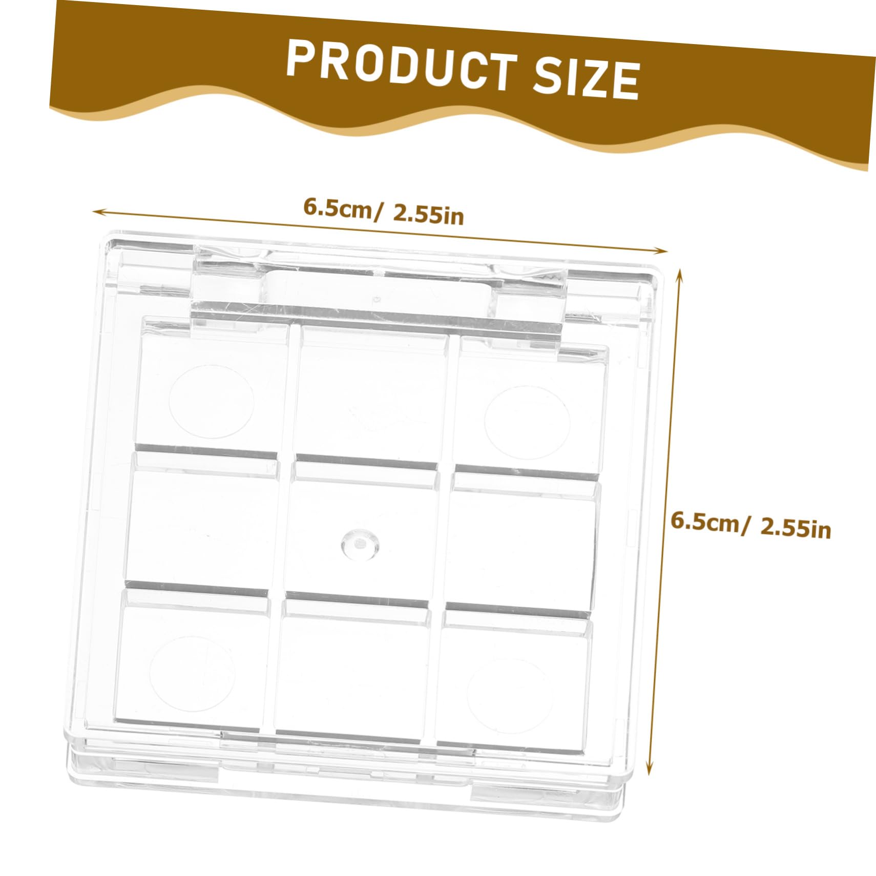 FOMIYES 2pcs Small Makeup Case Eyeshadow Palette Empty Makeup Pallet Eyeshadow Holder Travel Highlighter Case