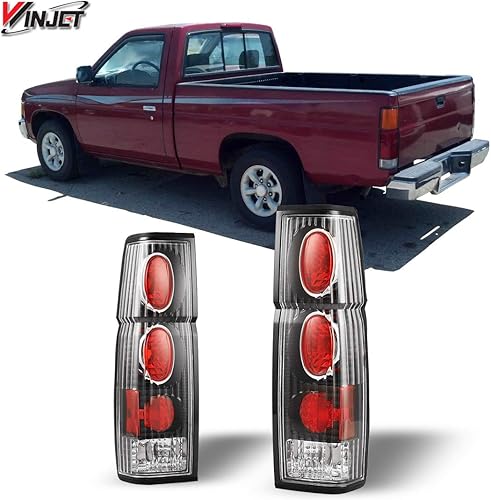 Winjet Luces traseras para Nissan 1986-1994 Hardbody D21 SE / 1986-1989 1994 XE, 1995-1997 Pickup SE XE, ensamblaje de luces traseras para el lado