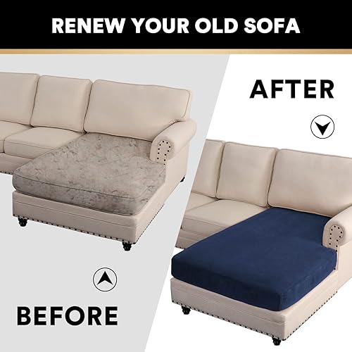 Miniatura 7 de PrinceDeco Fundas para sofá modular, funda de terciopelo para sofá para perros, funda lavable en forma de L, 1 pieza, fundas individuales para sofá