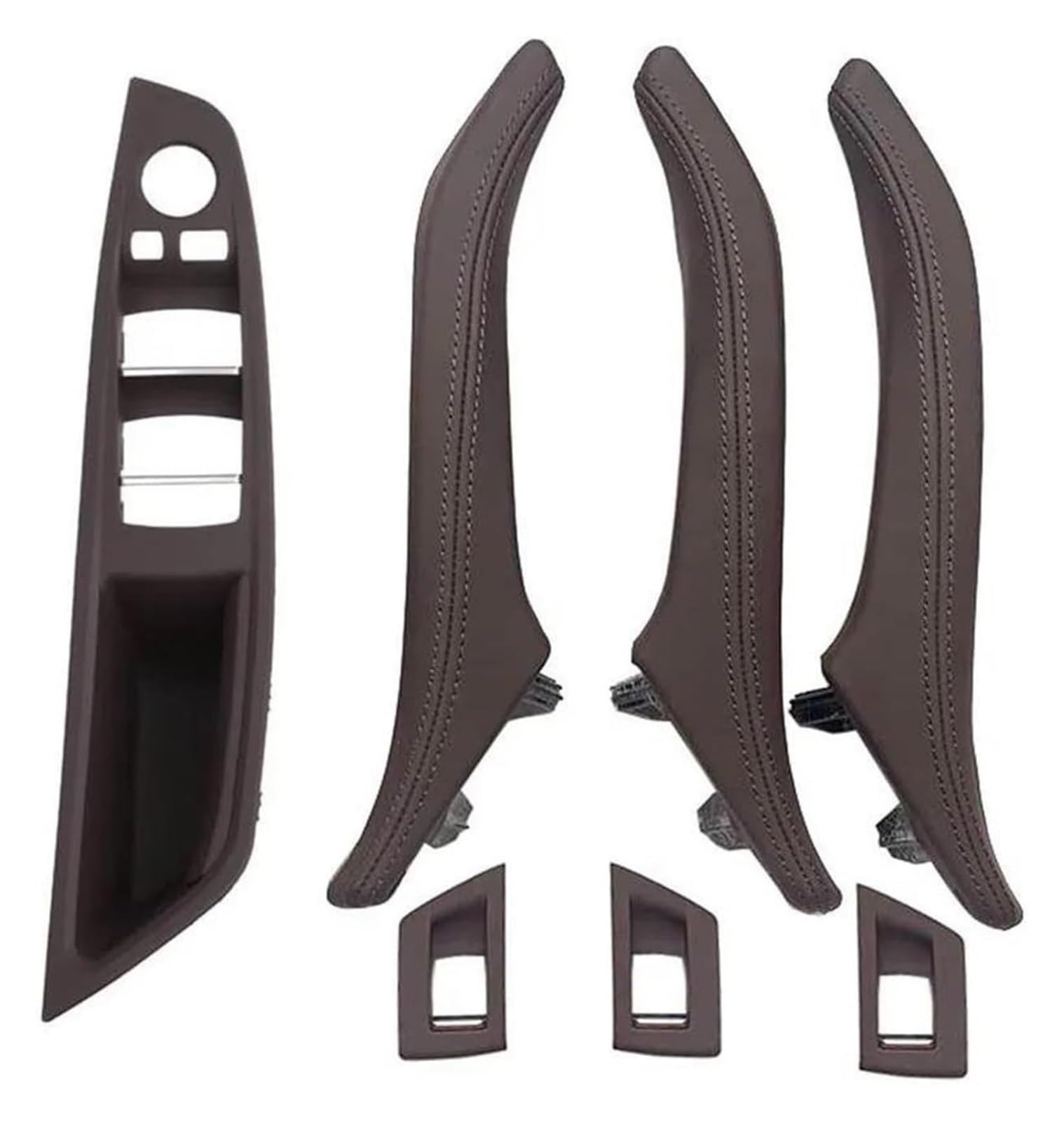 Fangziqq Lhd Moka For 5 Series F10 F11 F18 2010-2017 520 523 525 528 530 535 Lhd Interior Door Pull Handle Assembly Set Car Inner Door Handle(Lhd Moka)