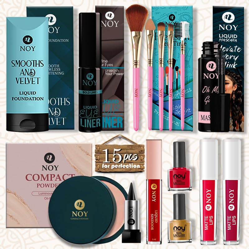 NOY Full Face Makeup Kit Set For Women Gift Combo With Essential Products Set-image-24